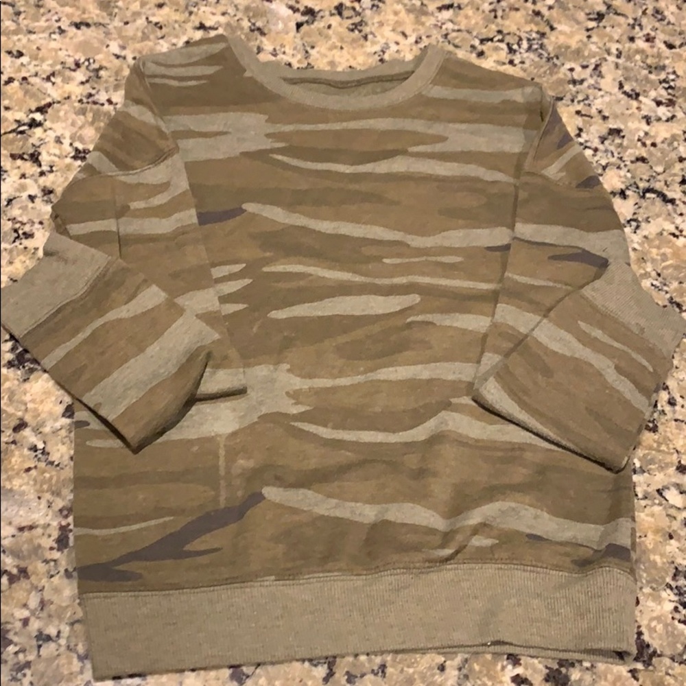 Long Sleeve Camo Sweater